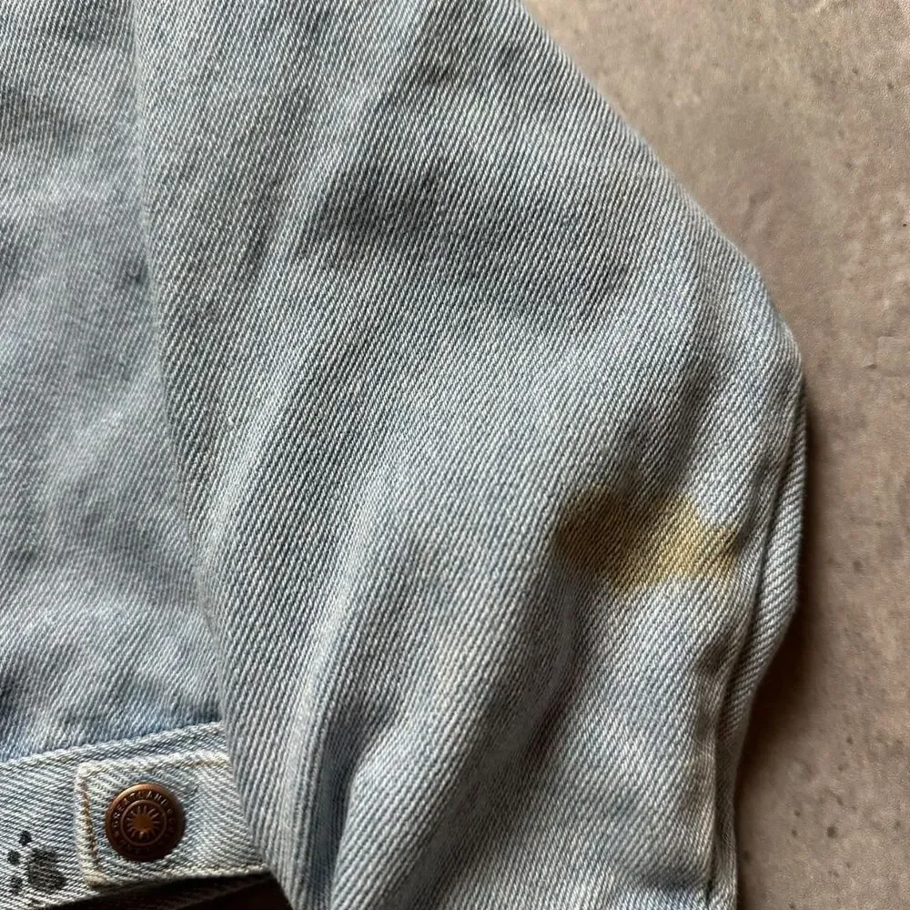 vintage GreatLand 101 Dalmatians Style Hand-Painted Denim Jacket